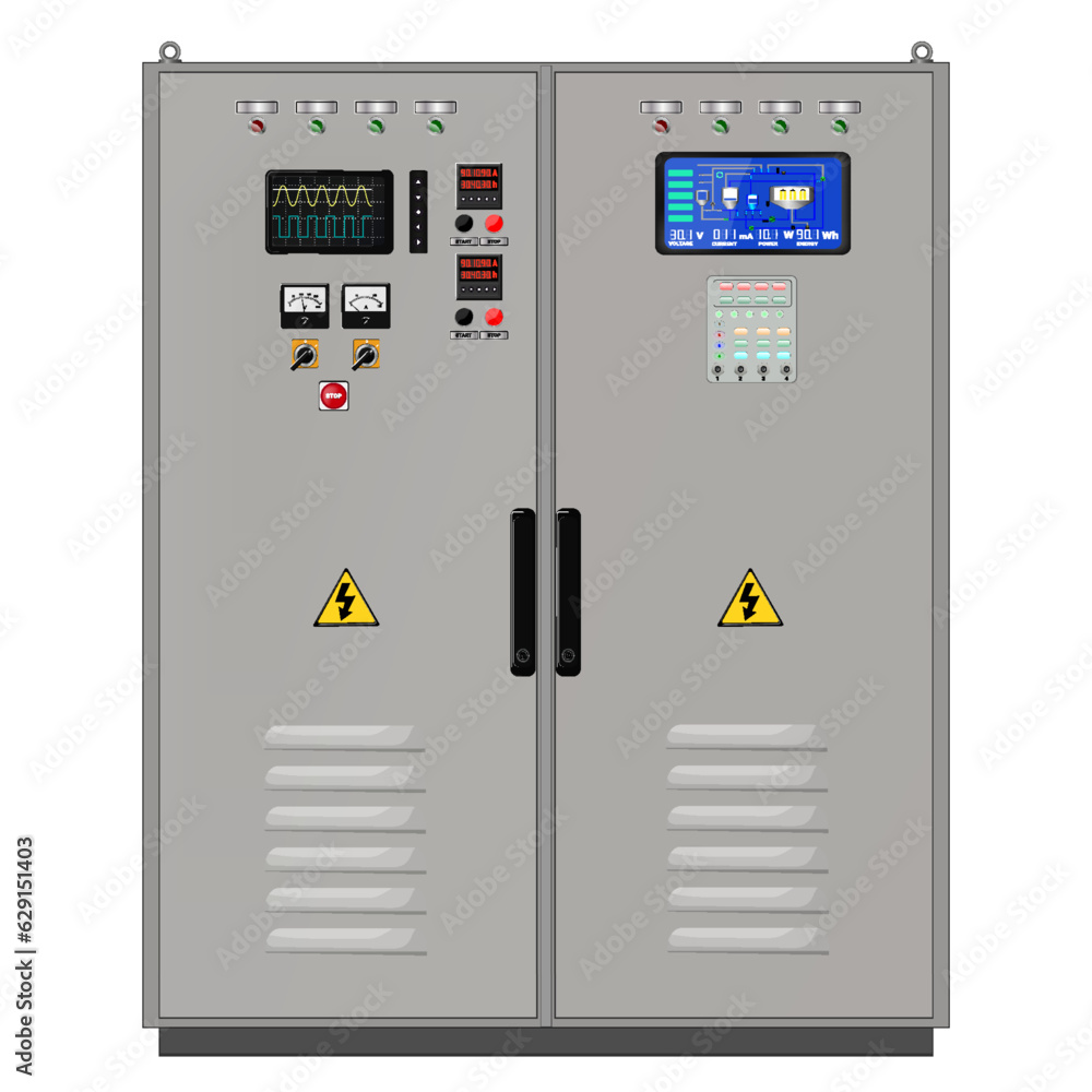 Aufkleber control panel. production control panel and control of computer devices. touchpad. vector graphics