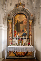 Altar im Benediktinerinnenkloster Marienberg im Vinschgau