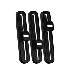 3d. icon equalizer with light isolated on transparent background.