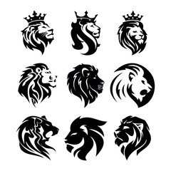 tiger tribal tattoo set