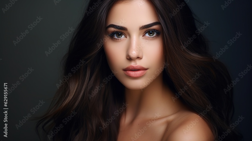 Wall mural Beauty woman healthy clean skin beautiful female