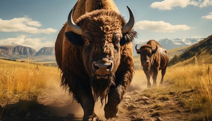 buffalo in the field