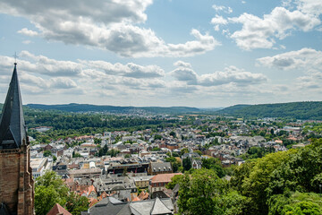 Fototapeta na wymiar view of Marbug city, Germany