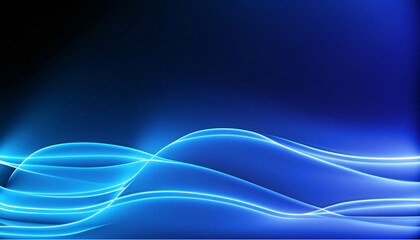 abstract blue neon wave background