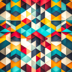 Abstract geometric pattern. Seamless tile, colorful and suitable for backgrounds. 