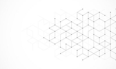 Vector illustration of abstract geometric background with simple figures