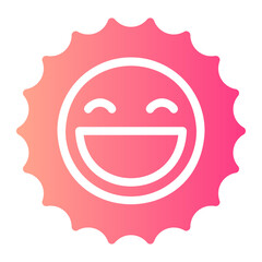 grinning gradient icon