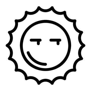 cynical line icon