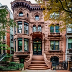 Fototapeta premium House Brownstone 