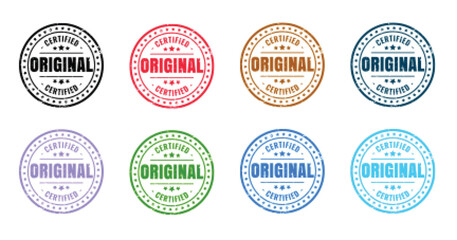original certified product rubber stamp set