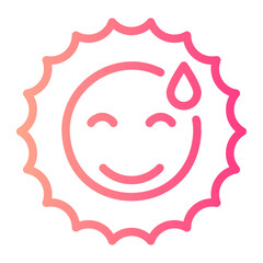 smiling gradient icon