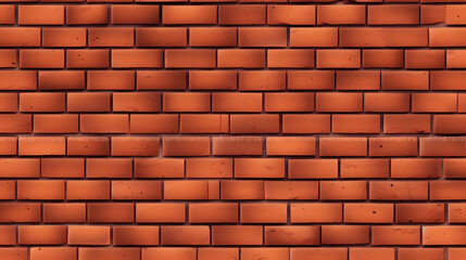 Obraz premium Red brick wall seamless Vector illustration background.