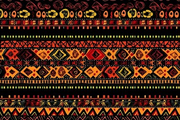 Ethnic handmade ornament seamless pattern