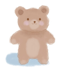 teddy bear isolated on white