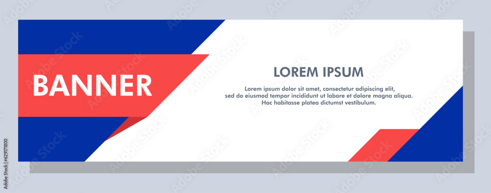 Canvas Prints abstract banner design. vector shape background. modern graphic template banner pattern for social m