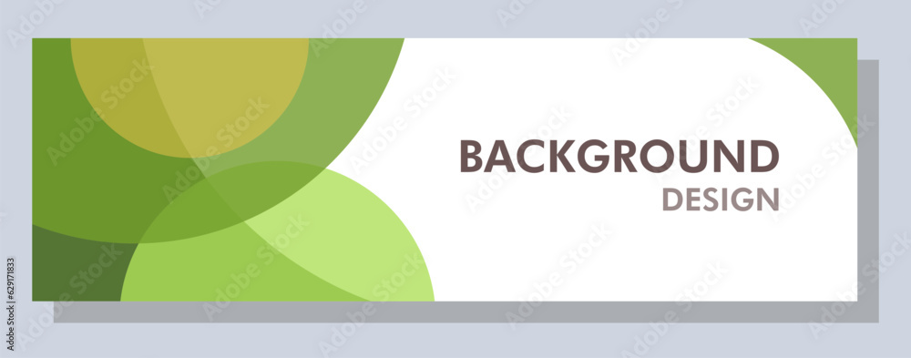 Wall mural abstract banner design. vector shape background. modern graphic template banner pattern for social m