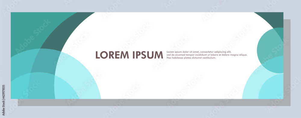 Canvas Prints abstract banner design. vector shape background. modern graphic template banner pattern for social m