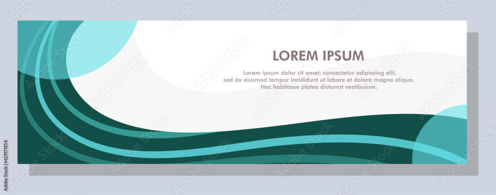 Canvas Prints abstract banner design. vector shape background. modern graphic template banner pattern for social m