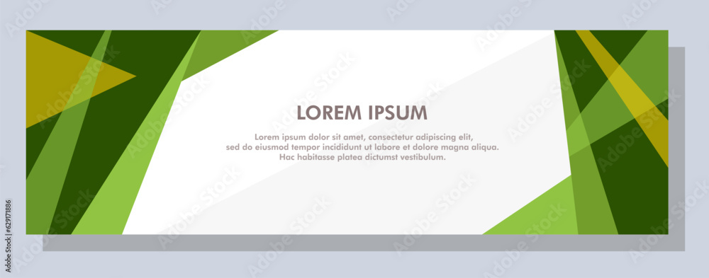 Poster abstract banner design. vector shape background. modern graphic template banner pattern for social m