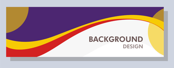 Abstract banner design. Vector shape background. Modern Graphic Template Banner pattern for social media and web sites.