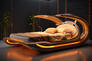 Futuristic bedroom
