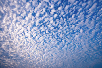 Blue sky and white clouds background