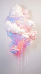 Fototapeta premium Beyond Reality: The Awe-Inspiring World of Graphic Cloudscapes!