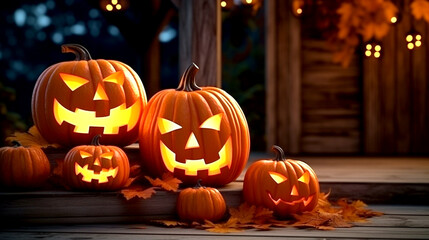 halloween pumpkin on a pumpkin decoration wallpaper 