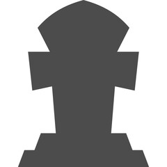 Tombstone Silhouette Element-08