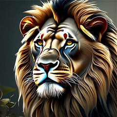 Regal Majesty: The Strikingly Bold Lion