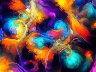 Photo sur Plexiglas Mélange de couleurs Way of Colored Forms