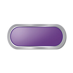 Purple Rounded Rectangle Button on White
