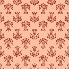 Obraz na płótnie Canvas Slavic texture from amulets. For fabric, paper, web and more.