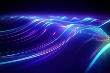 abstract futuristic background with pink blue glowing neon moving high speed wave lines and bokeh lights. Data transfer concept Fantastic wallpaper
