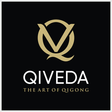 Initial letter QV logo design with modern business typography vector template. Creative isolated QV letter logo design