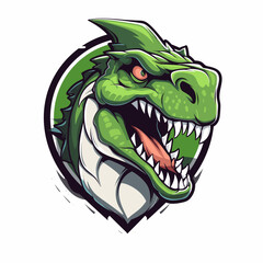 Esport vector logo dinosaur, dinosaur icon, dinosaur head, vector, sticker