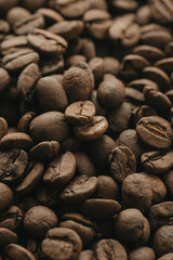 Coffee beans in macro shoot