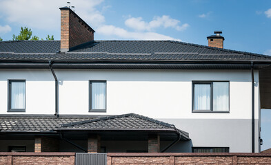 Fragment of a private house outside the city