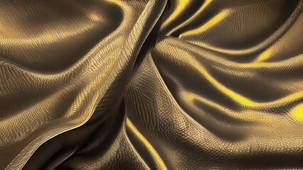 Silk - Golden Pattern - Generative AI 
