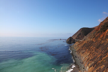 Azure ocean surf on the Pacific Ocean