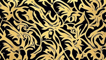Silk Fabric - Flowes Pattern - Generative AI 
