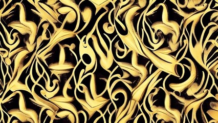Silk Fabric - Flowes Pattern - Generative AI 
