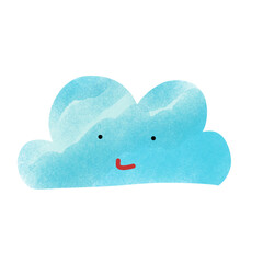 Smile face on the clouds 