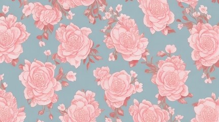 Silk Fabric - Flowes Pattern - Generative AI 
