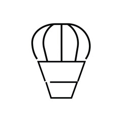 Fototapeta na wymiar fly balloon on white