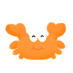 orange crab illustration