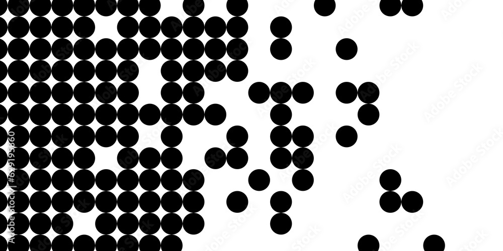 Poster abstract modern minimal black and white monochrome geometry circles or dots grid pattern texture bac