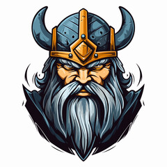 Esport vector logo viking, viking icon, viking head, vector, sticker