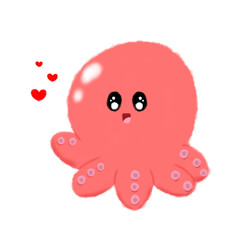 octopus isolated on white