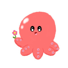 cartoon squid illustration